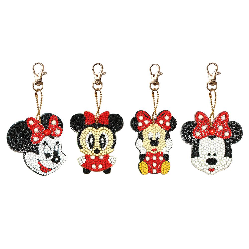

4pcs Mouse-5D DIY Craft Keychain, 501 Original