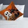 4 Set Happy Halloween Farmhouse Pillows Halloween Party Pillow Decorative Covers