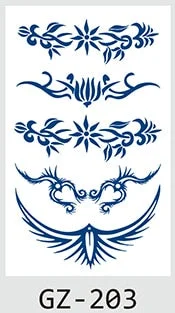 Temporary Tattoos Stickers Geometry Flower Snake Scorpion Juice Ink Lasting Waterproof Arm Chest Waist Hip Realistic Fake Tatoo