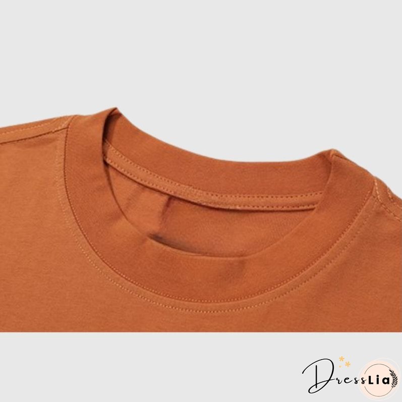 Casual Letter Print Tees