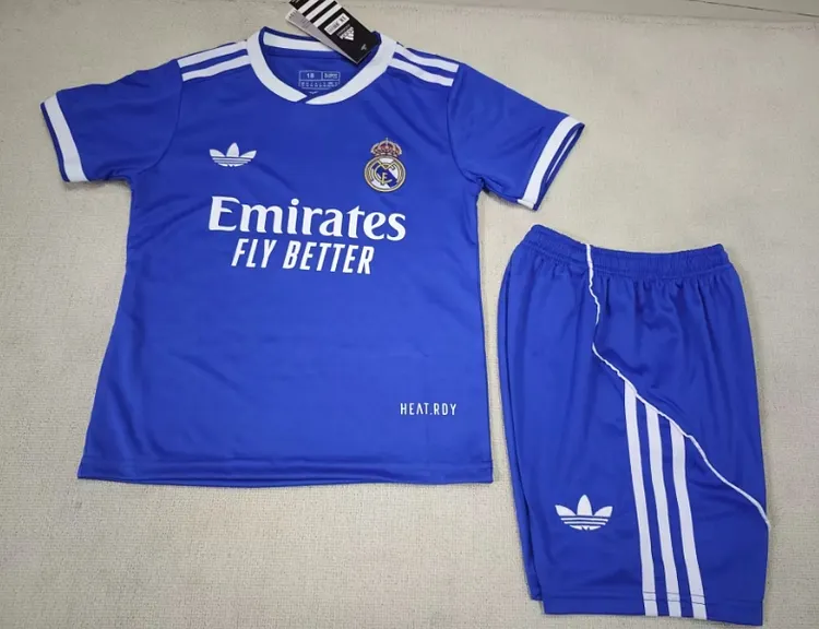25-26 season children's version of Real Madrid second away jersey