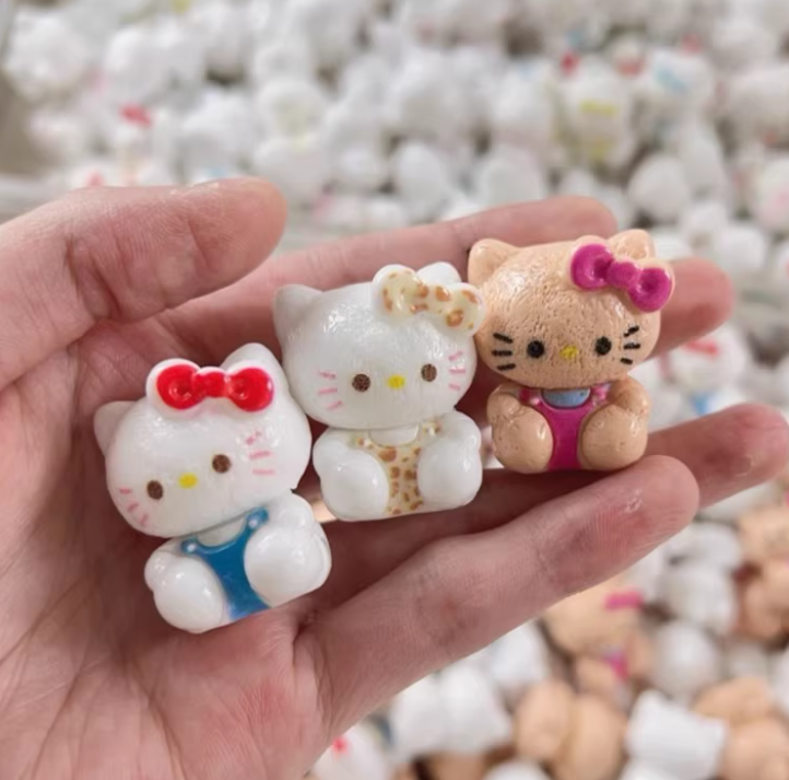 Mini Kitty 3D Resin Figurines DIY Accessories