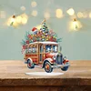 Diamond Painting Acrylic Christmas Car Desktop Ornaments