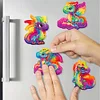 DIY Rainbow Pterodactyl Diamond Refrigerator Stickers