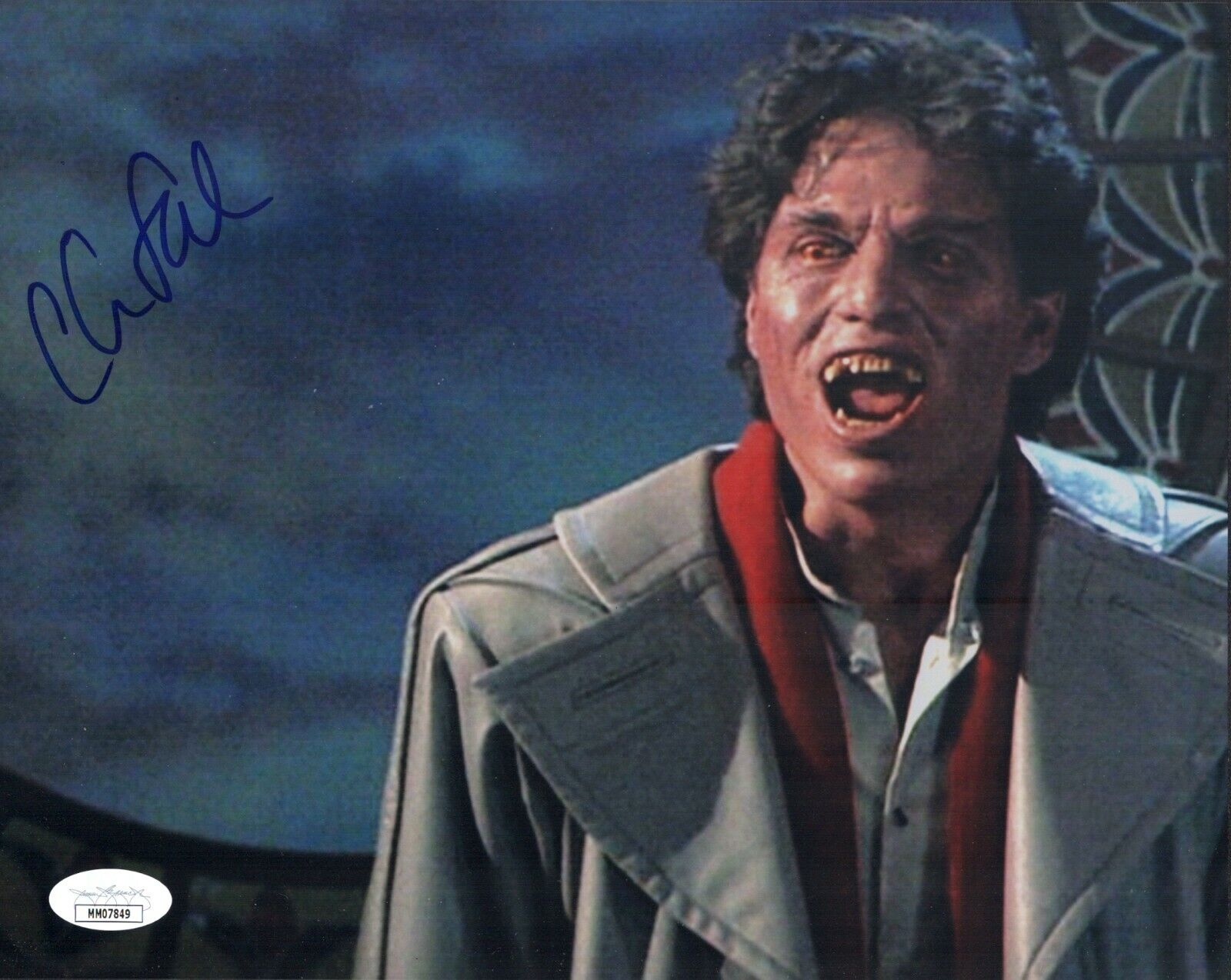 CHRIS SARANDON Signed FRIGHT NIGHT Jerry Dandrige 8x10 Photo Poster painting Autograph JSA COA