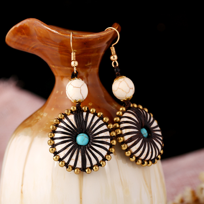 Retro Boho Individuality Circle Shape Earring