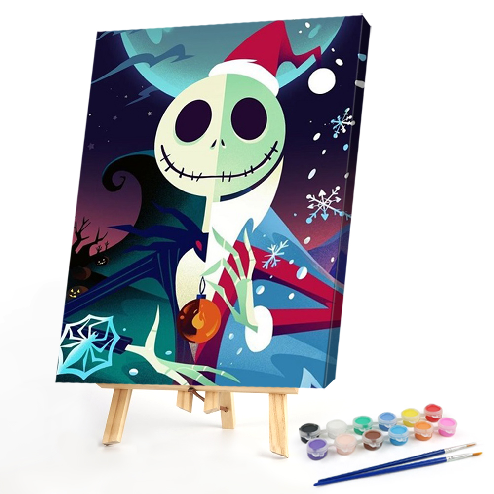 

40*50CM - Paint By Numbers - Christmas Skull, 501 Original