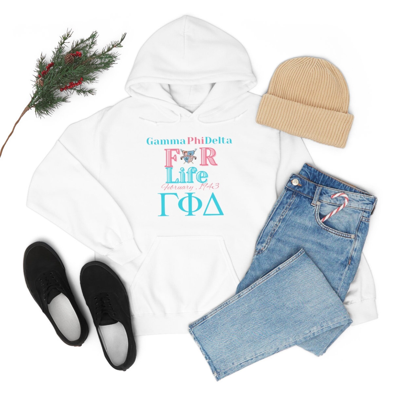 " Gamma For Life" Hooded Sweatshirt