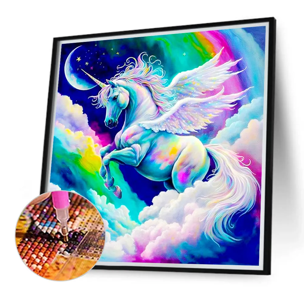 Diamond Painting - Full Round Drill - Unicorn(Canvas|40*40cm)