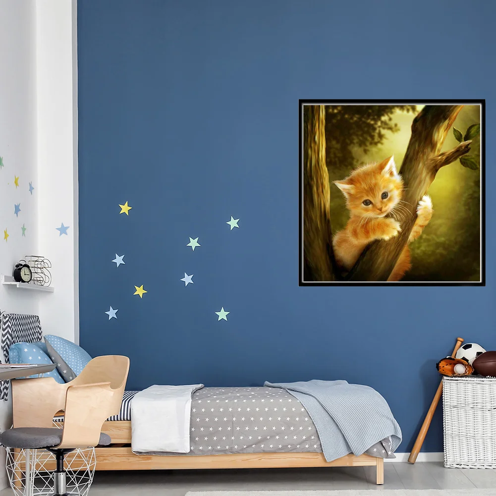 Diamond Painting - Partial Round Drill - Cat(Canvas|25*25cm)