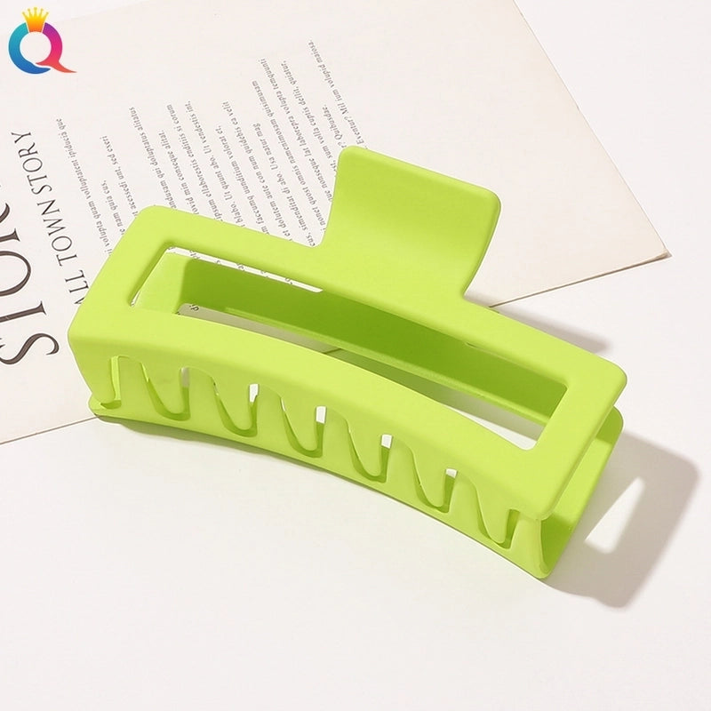 Minimalist Solid Color Plastic Hair Claws