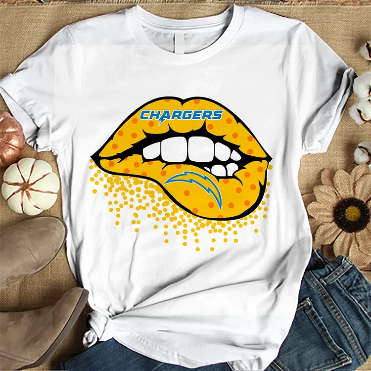 Los Angeles Chargers Women's White Relaxed T-Shirt