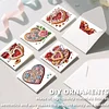 12Pcs Valentines Day Heart DIY Diamond Painting Greeting Cards for Adults Gifts
