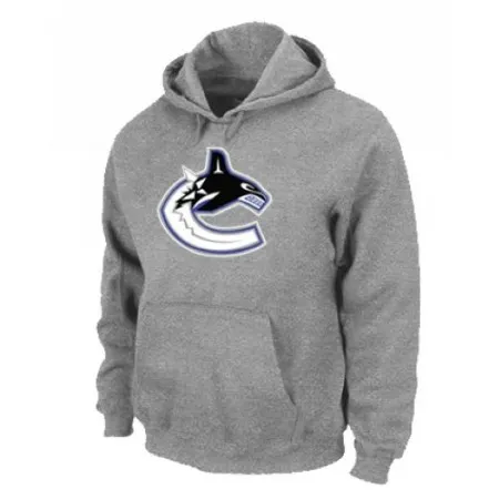NHL Vancouver Canucks Big & Tall Logo Pullover Hoodie Grey