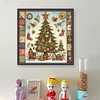 (Stamped/Counted) Christmas Tree And House-11CT Cross Stitch 50*50cm/19.69*19.69in