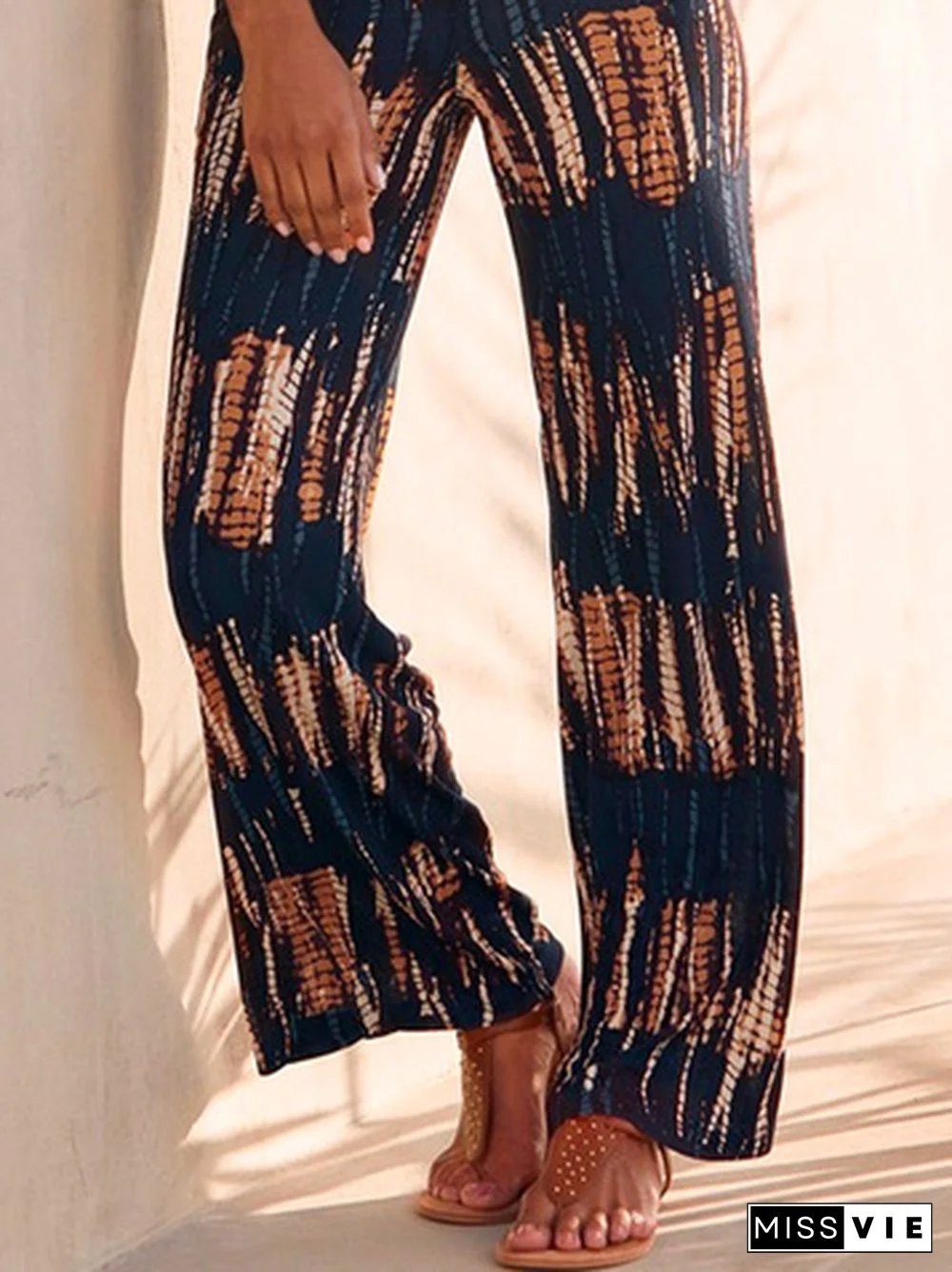 casual printed trousers