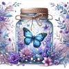 (US Local)Butterfly-18CT Stamped Cross Stitch Kit(50x50cm)