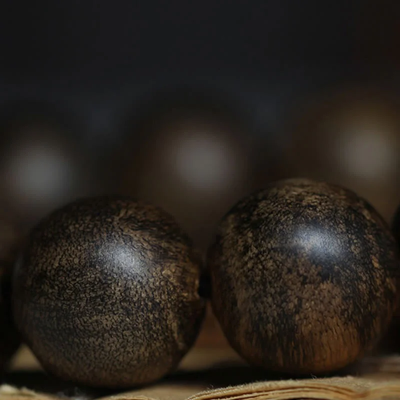 Nine Points Sinking Water Vietnam Hoi An Agarwood Peace Strength Beads Bracelet