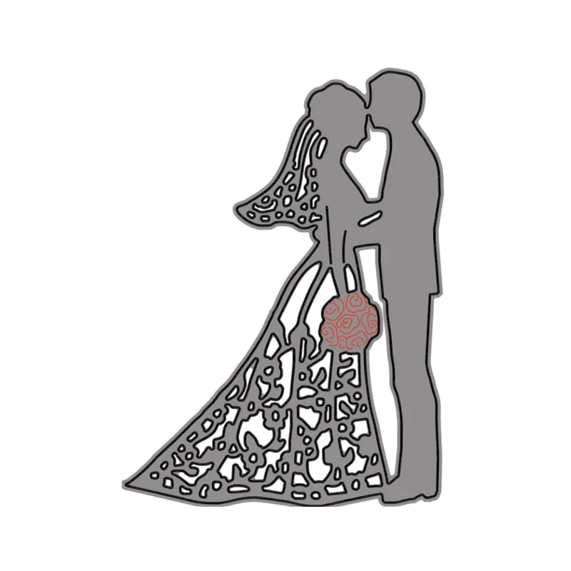 Metal Cutting Dies Cut Die Mold Lovers Wedding Photos Scrapbook Paper Craft Knife Mould Blade Punch Stencils Dies New