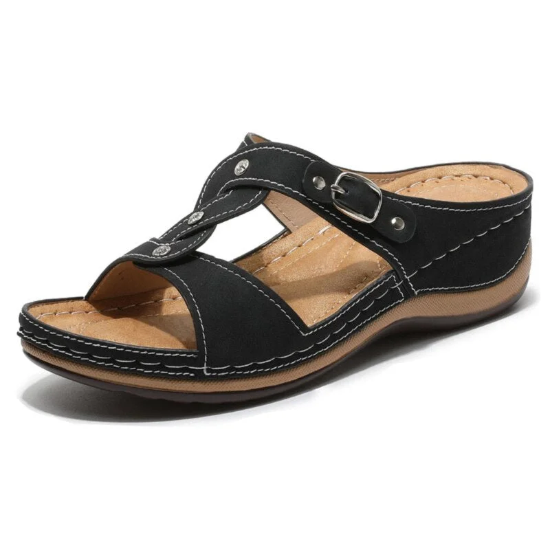 Women Sandals Peep Toe Summer Shoes For Women Wedges Shoes Chunky Heels Sandals Female Platform Sandalias Mujer Slippers Women