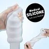 10 VIbration Modes Penis Trainer 2 Tunnel Holes Silicone Male Masturbator