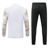2024/2025 Real Madrid Royal White print special edition Half-Pull Training Suit Football Shirt 1:1 Thai Quality Set