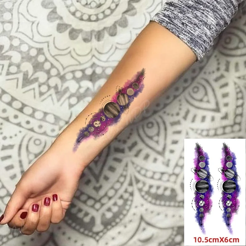 Waterproof Temporary Tattoo Sticker Shark Big Fish Anchor Sea Animal Body Art Flash Tatto Fake Tatoo for Women Men