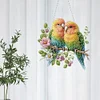 (US Only)Acrylic 2D Flat DIY Birds Hanging Diamond Art Kits Wall Door Decoration
