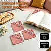 Pearl Diamond Painting Bookmark Kit Letter V PU Corner 3.74x3.74in