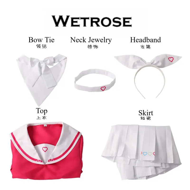 [Wetrose] In Stock Blue Archive Arona JK Sailor Uniform Game Outfit Cosplay Costume