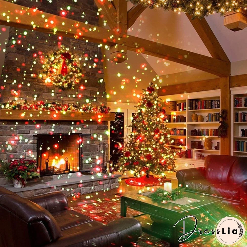 Remote control Outdoor Indoor Waterproof Green & Red Laser Projector Light for Party Landscape Garden Halloween Christmas Decoration Gift