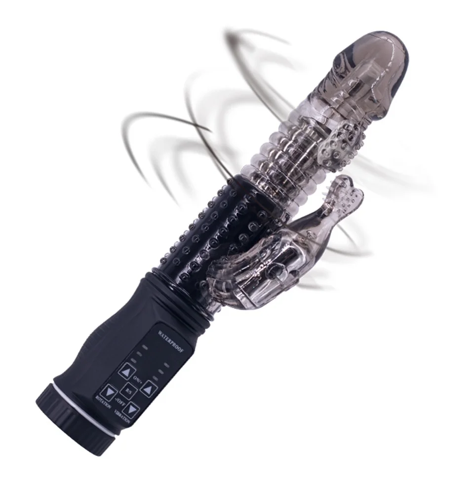 Battery Automatic Telescopic Rotating Ball Vibrator Masturbation Sex Toy Vibrator