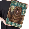Bear Drinking - Metal Tin Signs(8*12Inch/12*16Inch) - Bar&Animal