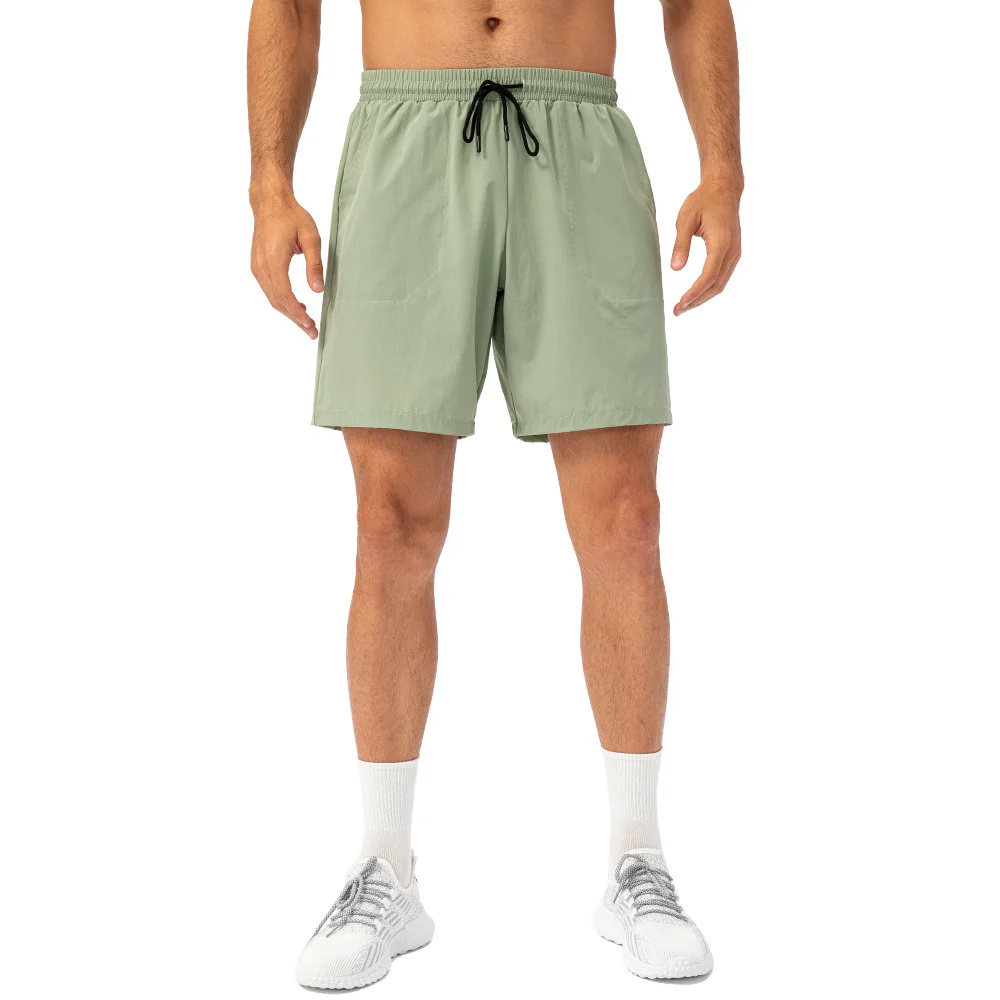 Men's drawstring loose sports shorts