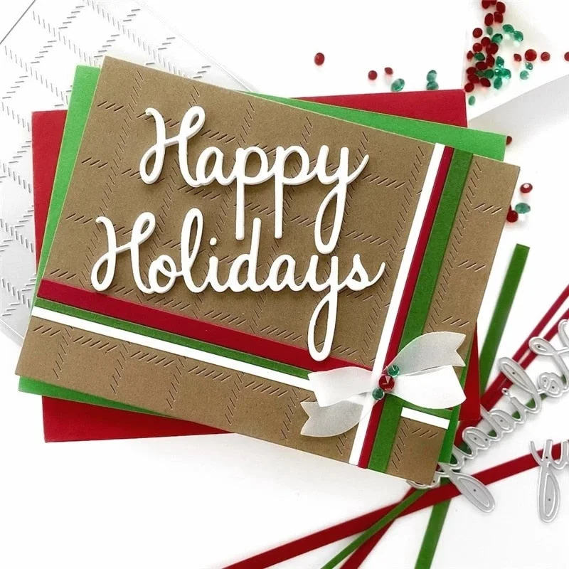 Metal Cutting Dies long Rectangular strip background card Scrapbooking Stencil Cut Die For DIY Card Crafts Handmade