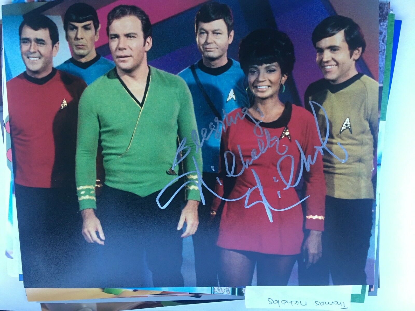 Nichelle Nichols Signed 8x10 Photo Poster painting Star Trek COA D1