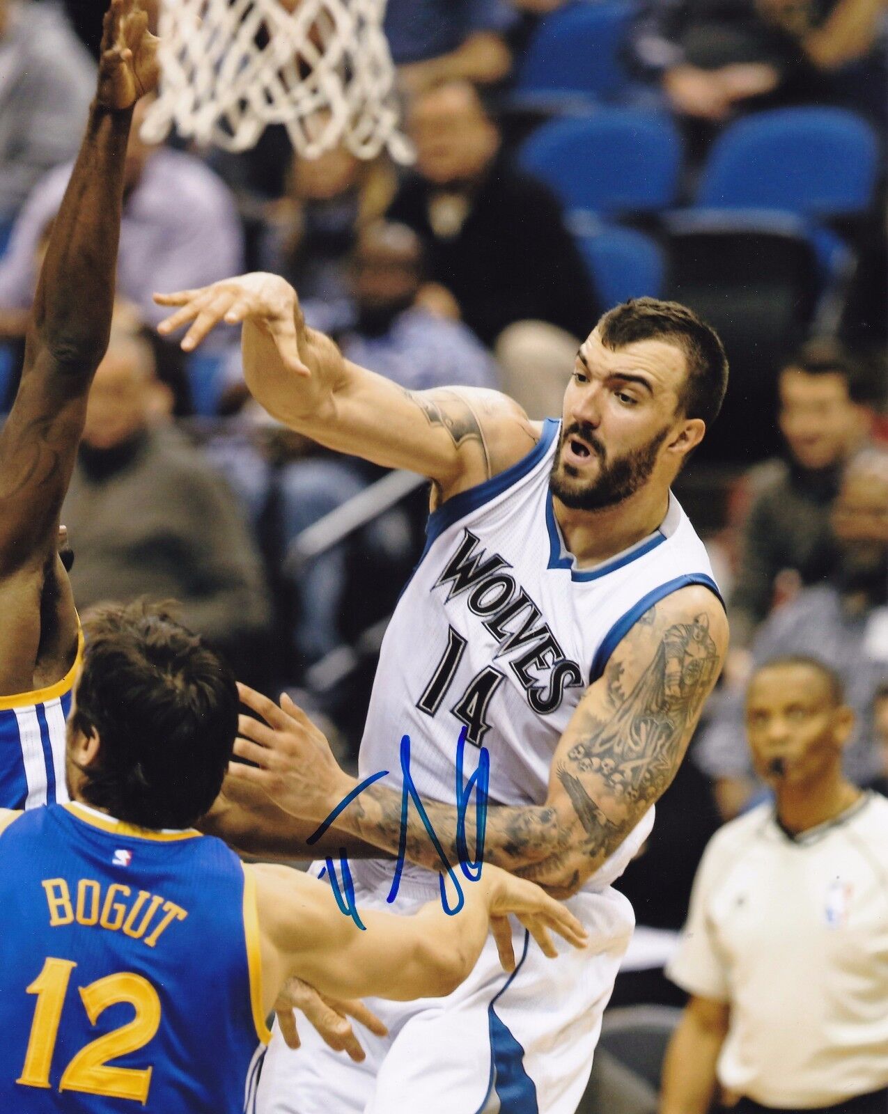 Nikola Pekovic autographed 8x10 Minnesota Timberwolves #2  Shipping