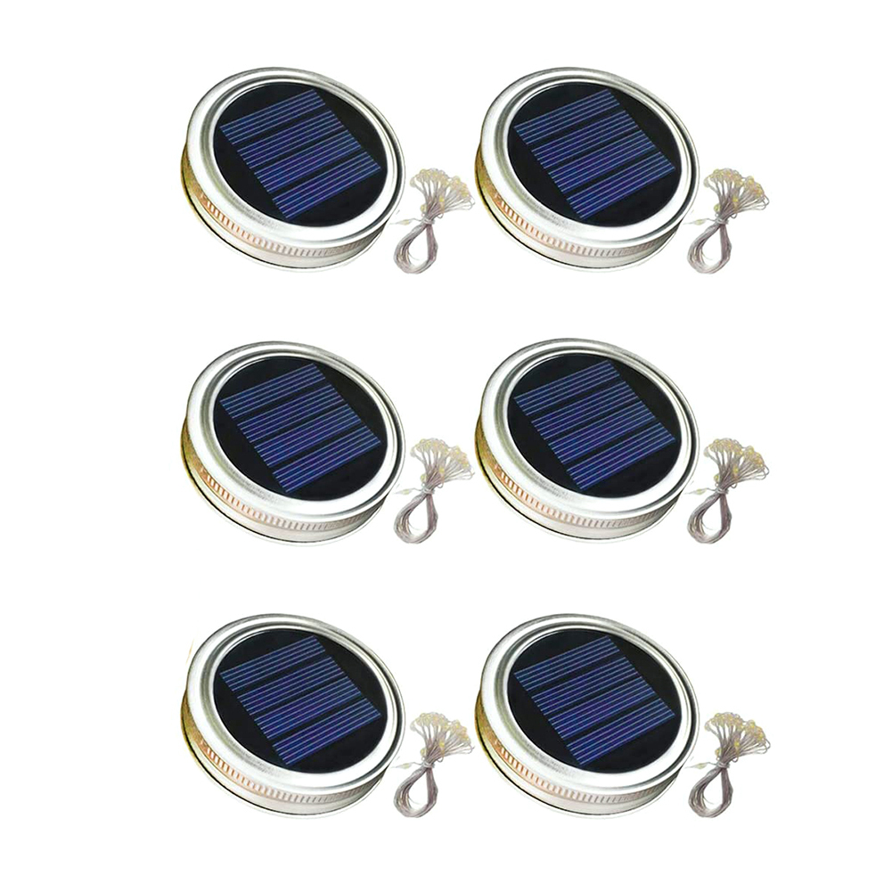 

LED Solar Mason Jar Cap Glass Bottle Lid String -String Light, 501 Original