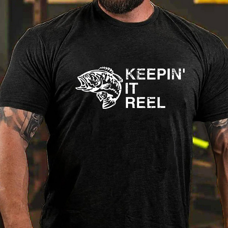 Keeping It Reel Funny Fishing Sayings T-shirt