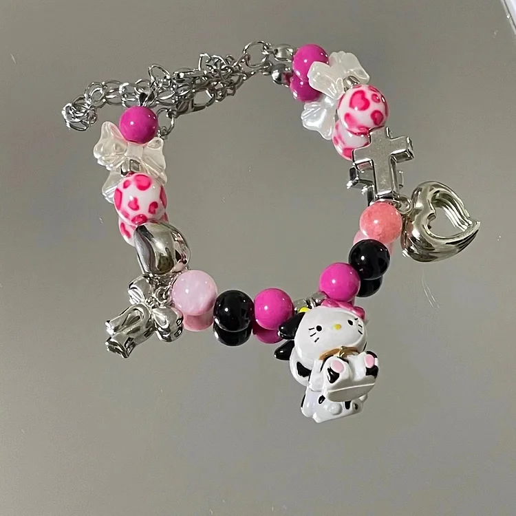 Hello Kitty Handmade Beaded Bracelet KERENTILA