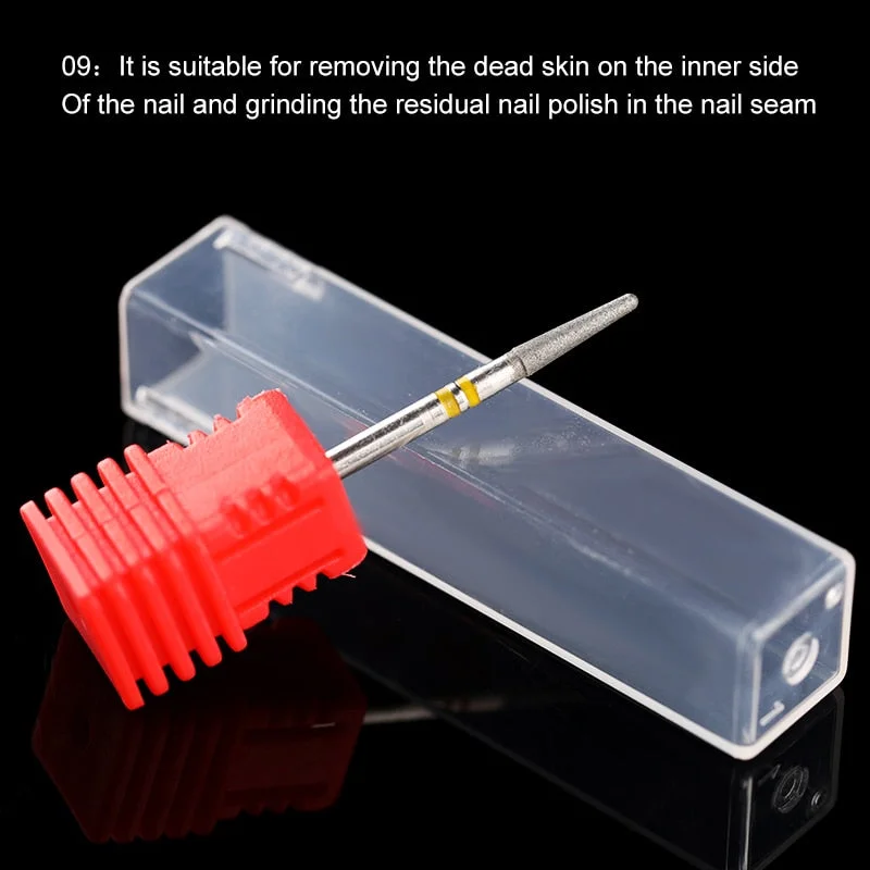 PICT YOU Carbite Head Nail Drill Bits Nail Art Tools Polishing Sanding Gel Nail Polish Nail File for Machine Pedicure Manicure-Nail Inspo