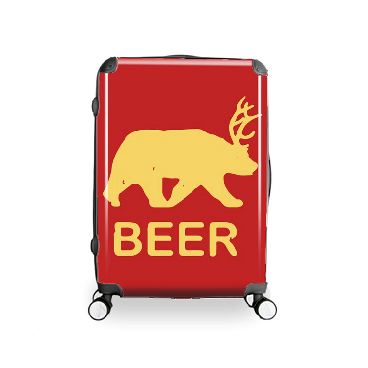 Beer Bear Deer, Beer Hardside Luggage