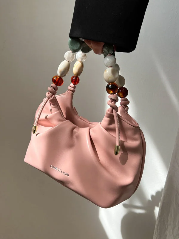 Beaded Pleated Split-Joint Shoulder Bags Handbags