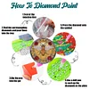 6PCS Special Shape Diamond Painting Coasters Kits (Bee Stain Glass )