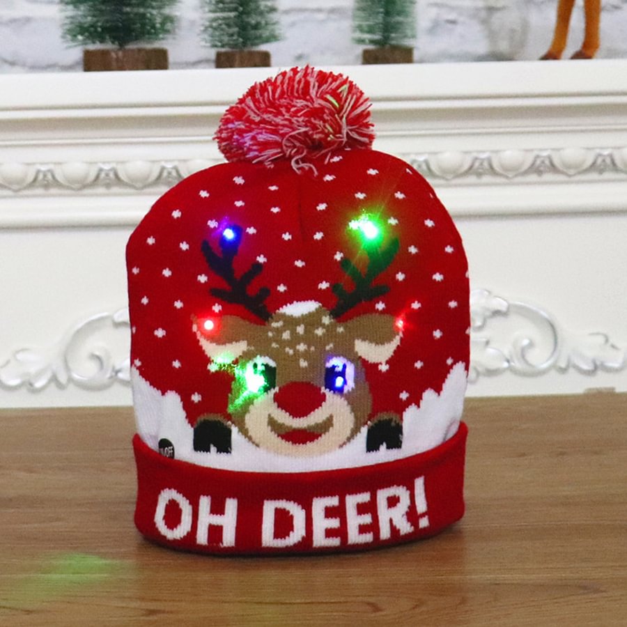 New Year LED Knitted Christmas Hat | IFYHOME