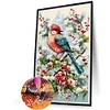 (40*60cm)Christmas Bird - Full Round Drill Diamond Painting