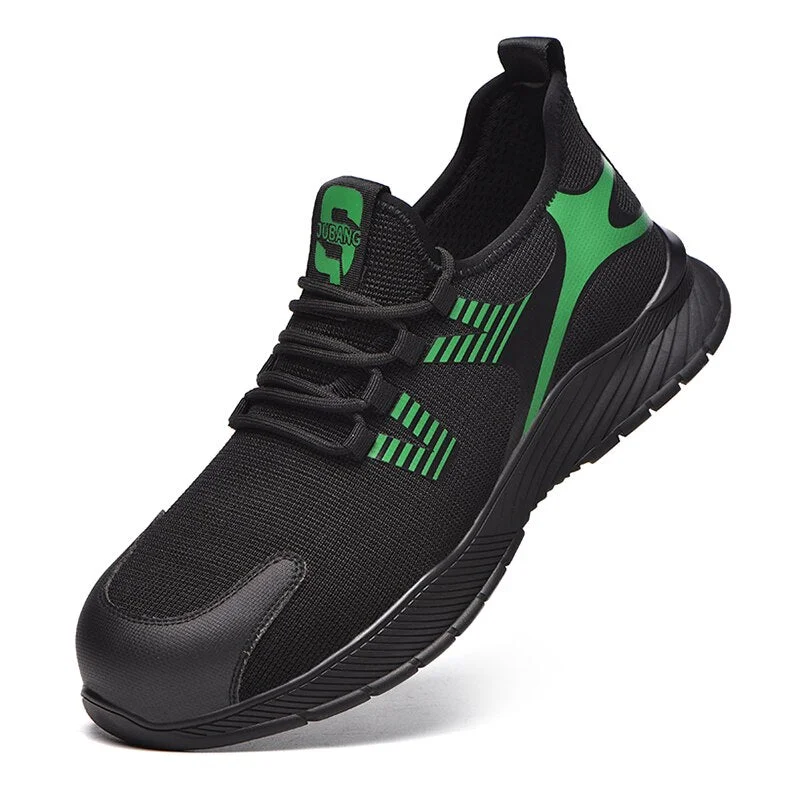 Men Shoes Ankle Boots Breathable Work Safety Shoe With Steel Toe Cap Kevlar Midsole Puncture-proof High Quality Working Sneakers