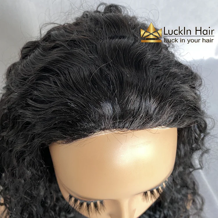 3/4 human outlet hair curly wigs