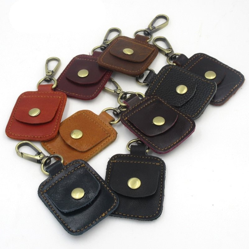 Vintage Genuine Leather Card Wallet Men Business Id Card Holder Thin Coin Card Case Portable Mini Small Cards Pack Pocket