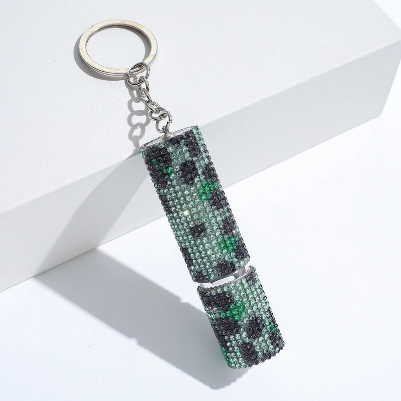 Luxurious Leopard Aluminium Alloy Crystal Women’s Keychain